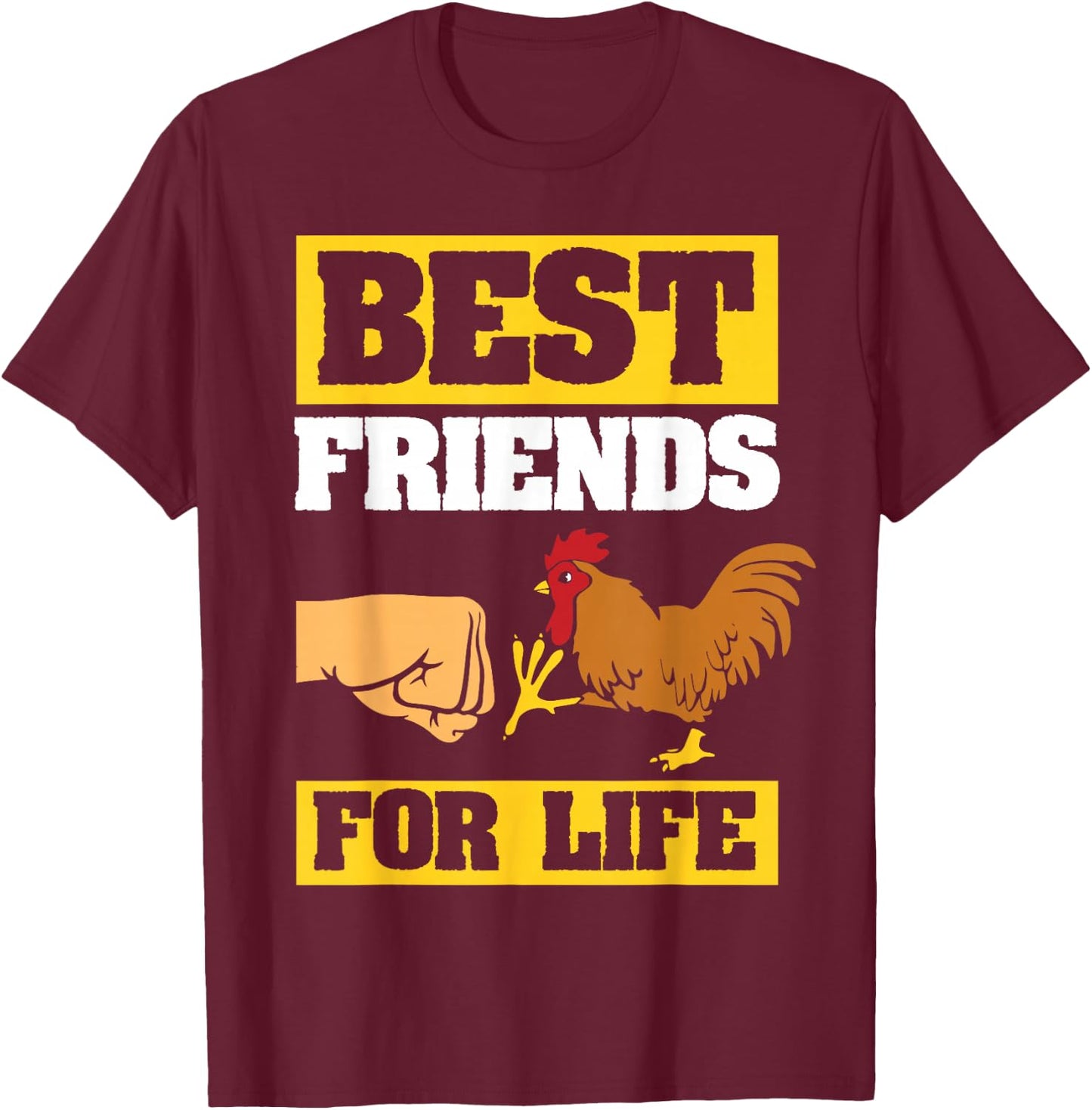 Best Friend Chicken Whisper T-Shirt - T-Shirt | Maroon