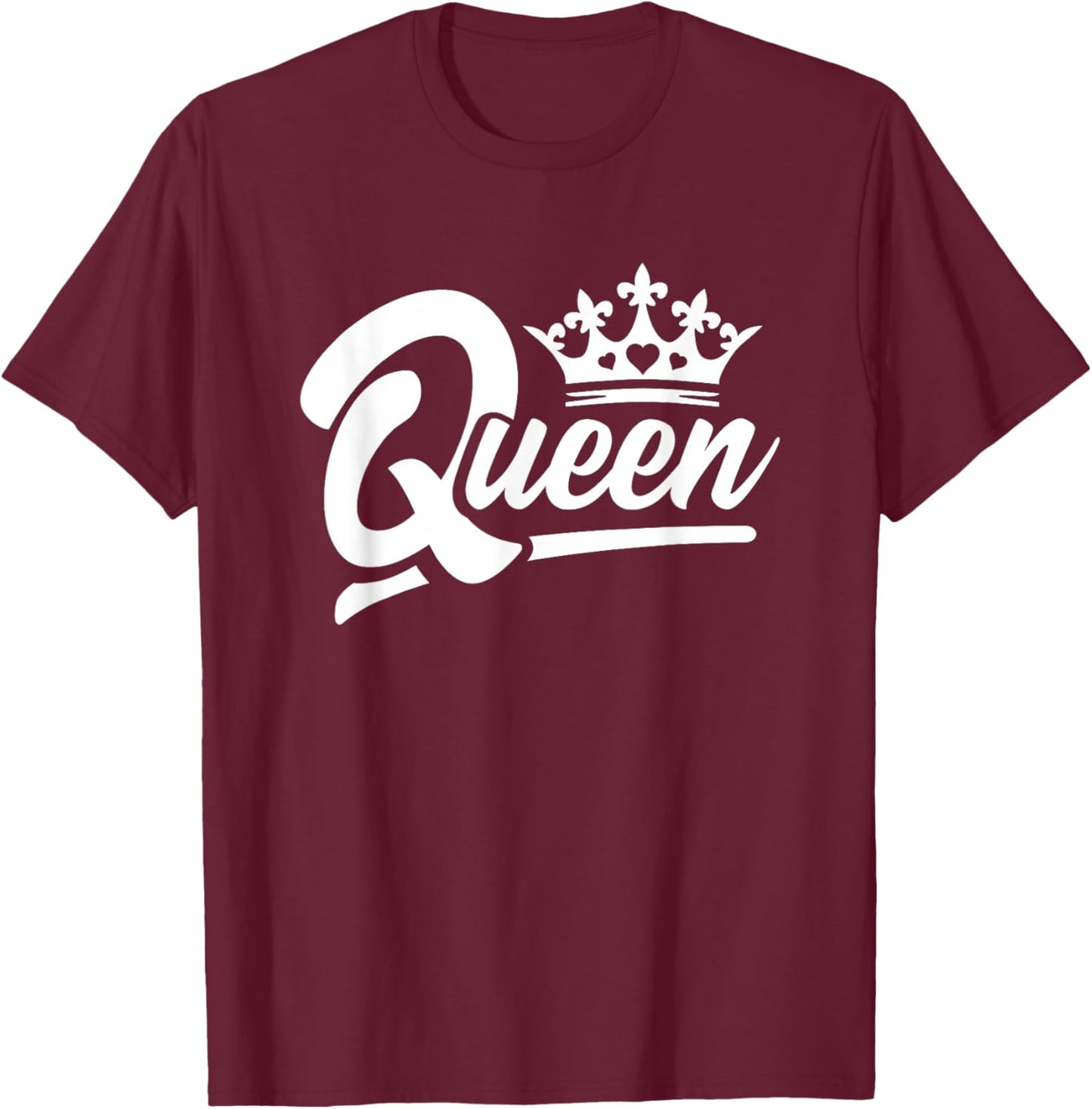 Queen Hearts Halloween Costume - Valentines Queen of Hearts T-Shirt - T-Shirt | Maroon