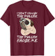 I didn't choose the life it chose me T-Shirt - T-Shirt | Maroon