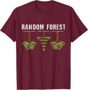 Random Forest Model Classification - Machine Learning T-Shirt - T-Shirt | Maroon