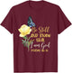 Christian Bible Verse Psalm 46 10 Flower Butterfly T-Shirt - T-Shirt | Maroon