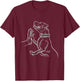 Boxer Pitbull Mom & Dad Dog Gifts -Adults Black Cotton Small Classic Fit Short Sleeve Dog-Themed T-Shirt - T-Shirt | Maroon