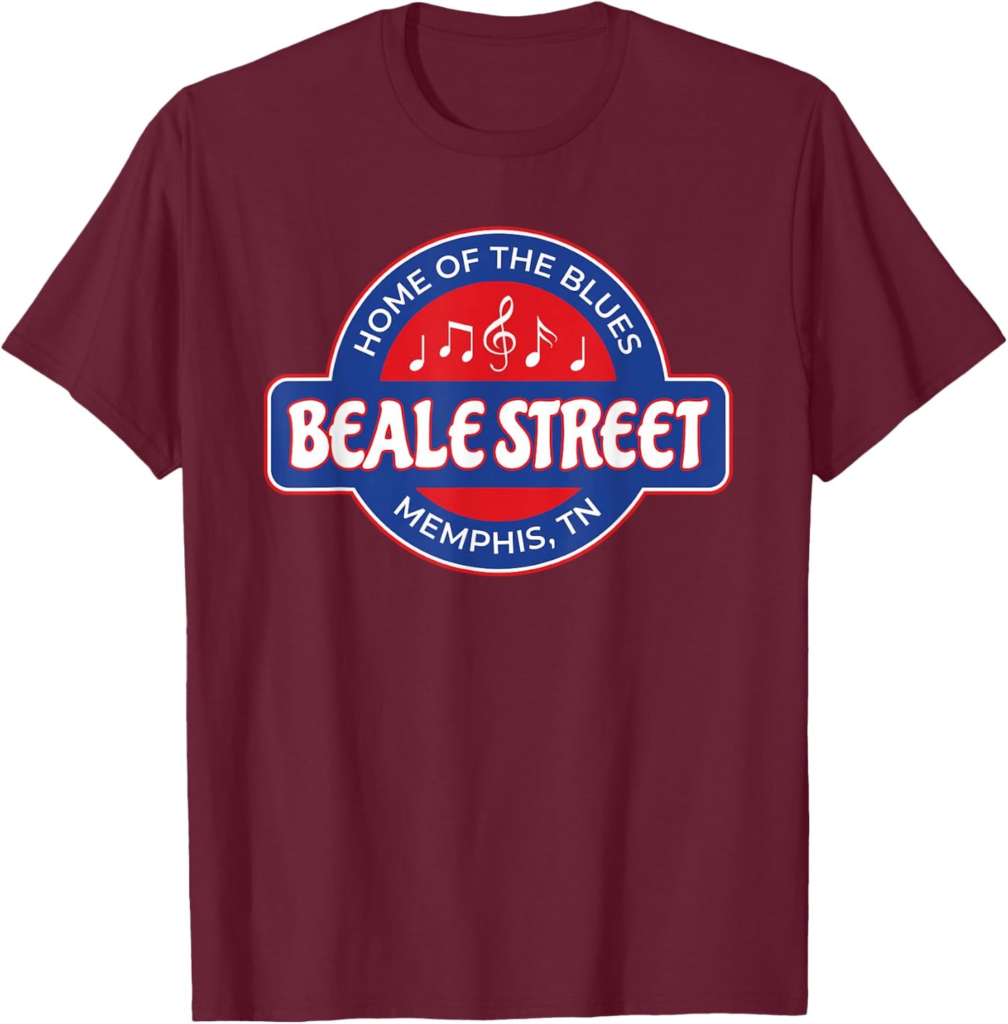 Memphis Beale Street T-Shirt - T-Shirt | Maroon