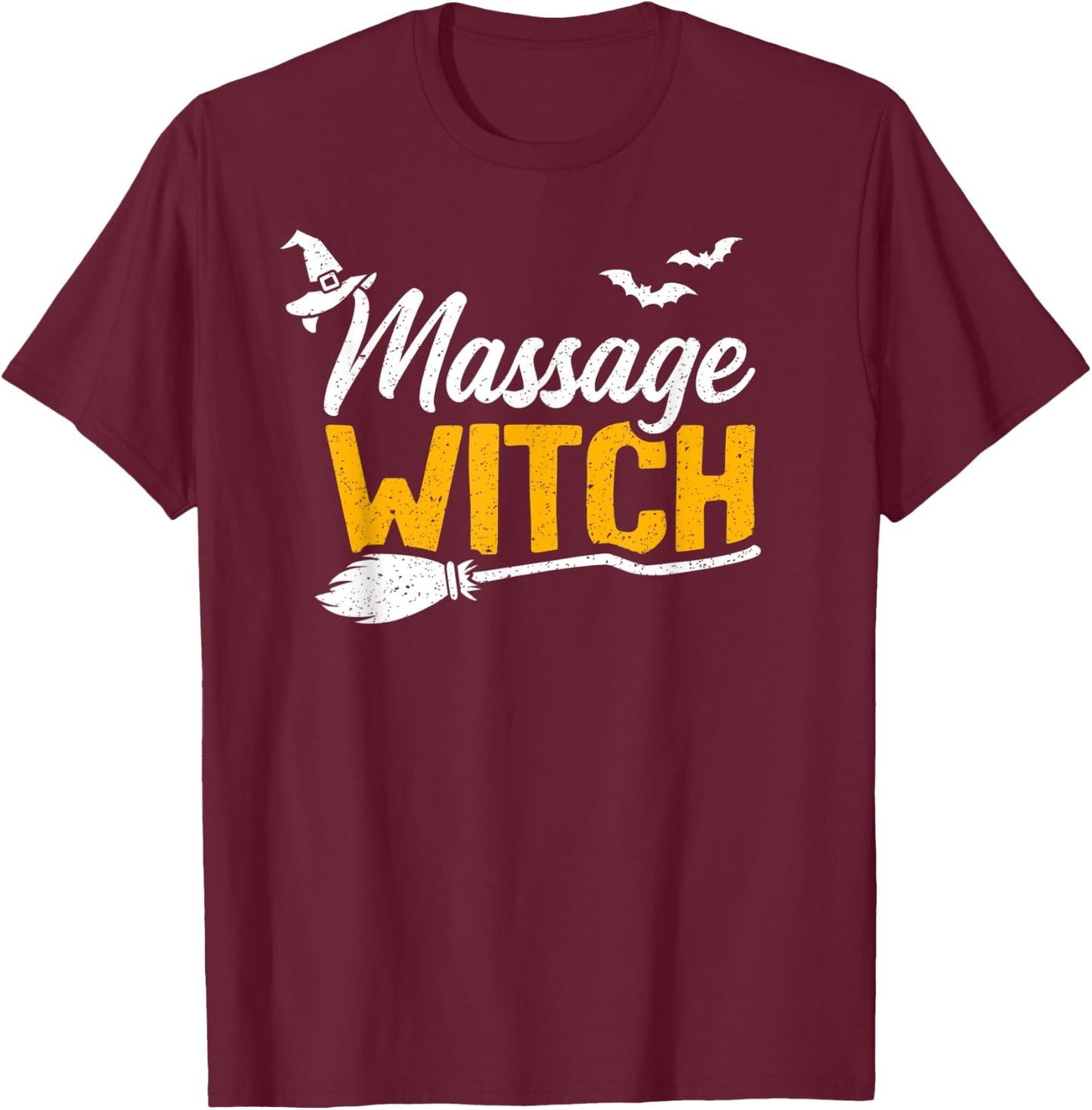 Massage Witch Shirt LMT Halloween Costume Spooky Funny T-Shirt - T-Shirt | Maroon
