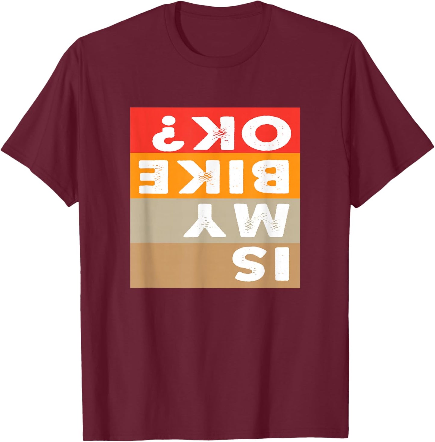 Mountain is my bike ok gear biking gift women apparel riding T-Shirt - T-Shirt | Maroon