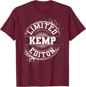KEMP Funny Surname Family Tree Birthday Reunion Gift T-Shirt - T-Shirt | Maroon