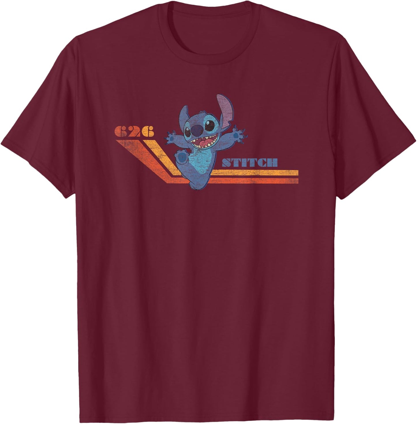 Lilo & Stitch - 626 Vintage T-Shirt - T-Shirt | Maroon