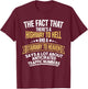 There's a Highway to Hell and a Stairway to Heaven Funny T-Shirt - T-Shirt | Maroon