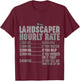 Lawn Mower Gifts Landscaper Hourly Rate Funny Mowing T-Shirt - T-Shirt | Maroon