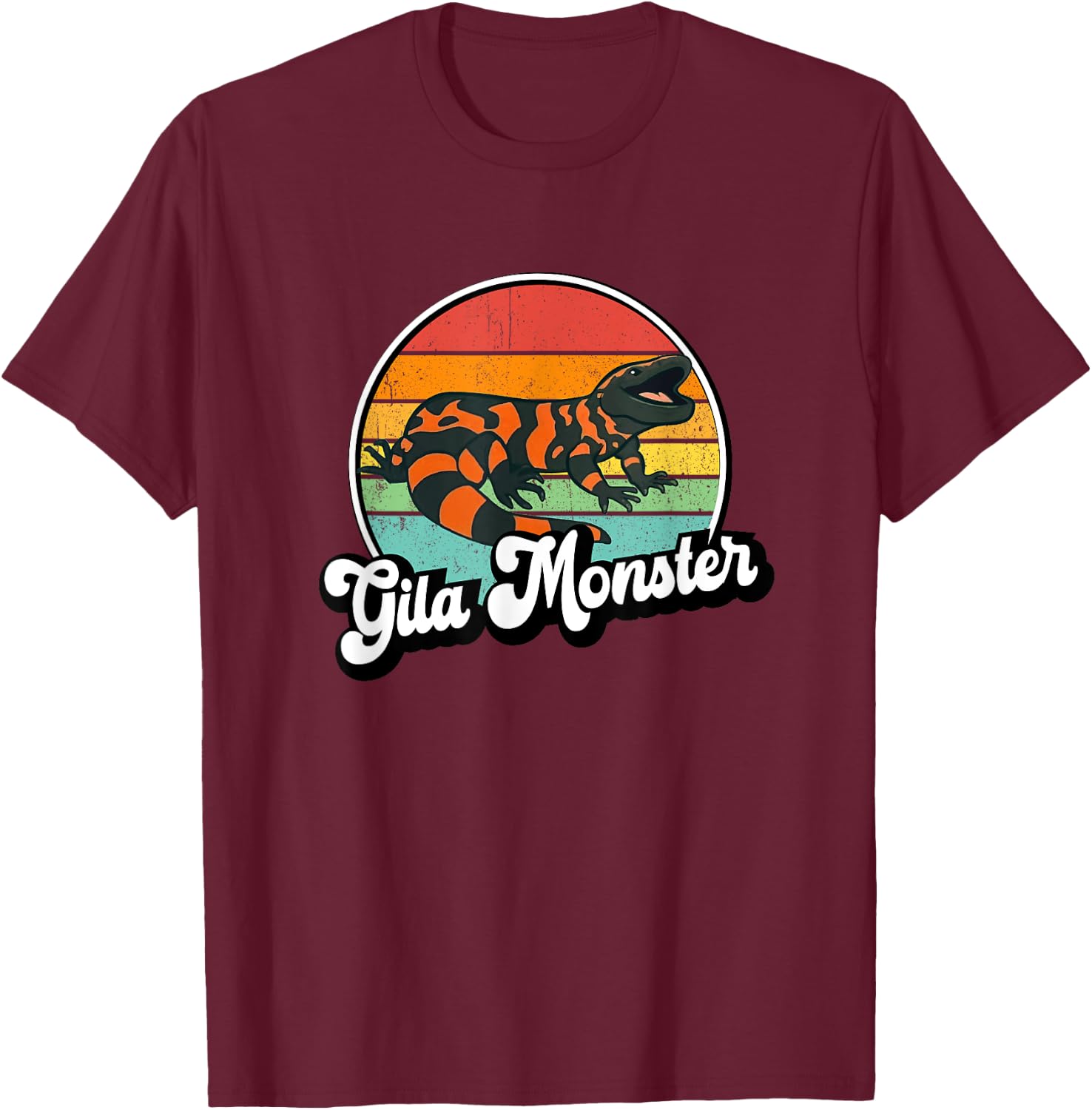 Gila Monster T-Shirt - T-Shirt | Maroon