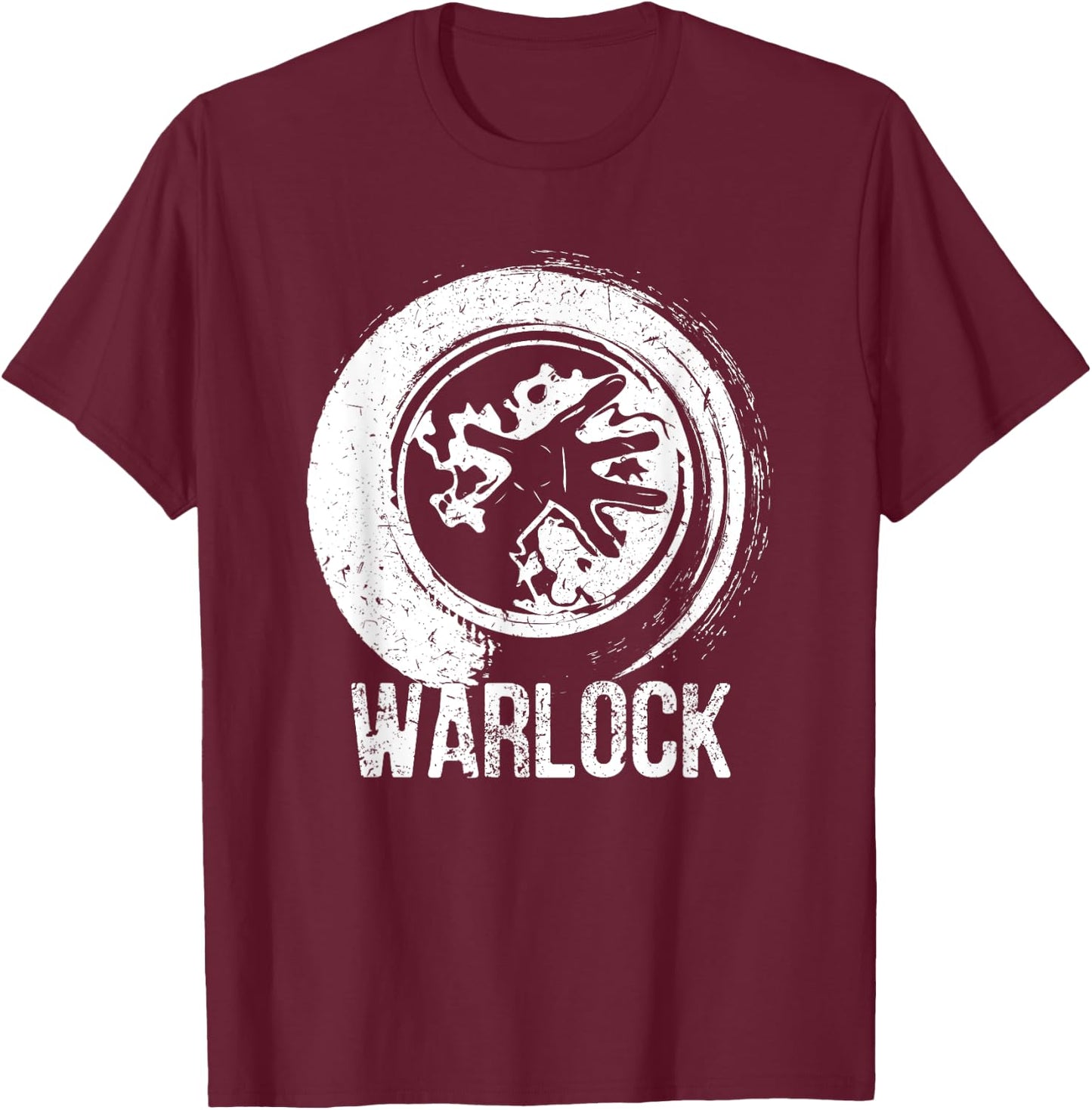 Wow Warlock Gamer T-Shirt - T-Shirt | Maroon