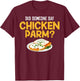 Chicken Parm Gift Parmigiana Parmesan Italian T-Shirt - T-Shirt | Maroon