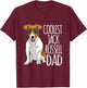 Coolest Jack Russel Dad Jack Russell Terrier Father Dog T-Shirt - T-Shirt | Maroon