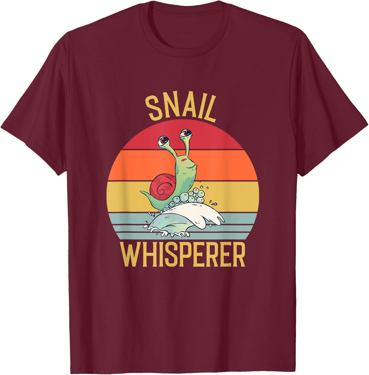 Snail Whisperer T-Shirt - T-Shirt | Maroon