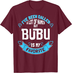 Cute Bubu for Grandmother - Gift Bubu! T-Shirt - T-Shirt | Maroon