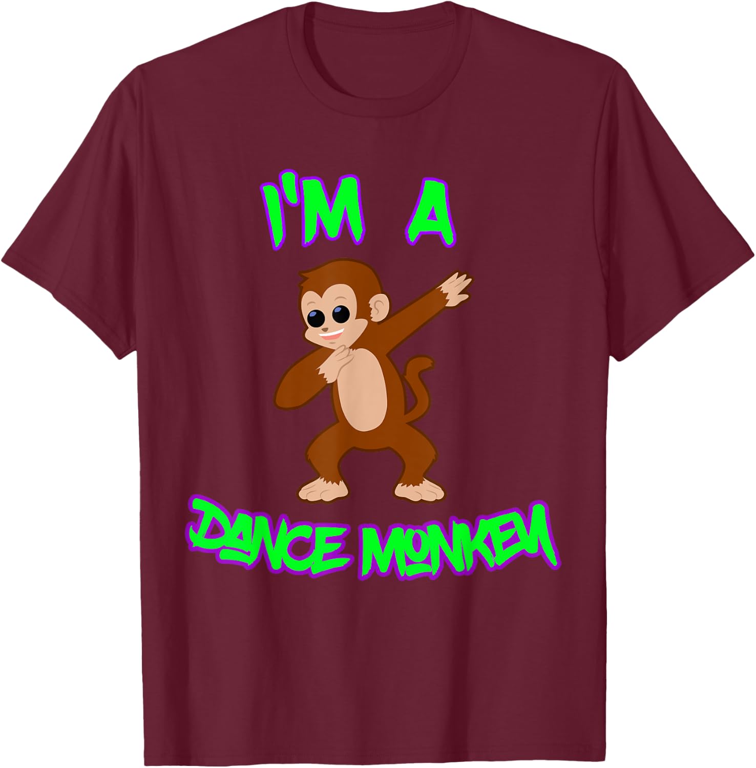 Dance Monkey T-Shirt - T-Shirt | Maroon