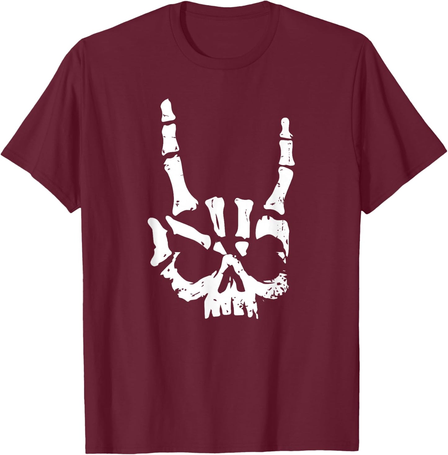 Heavy Metal Rocker Punk Rock Music Hard Rock T-Shirt - T-Shirt | Maroon