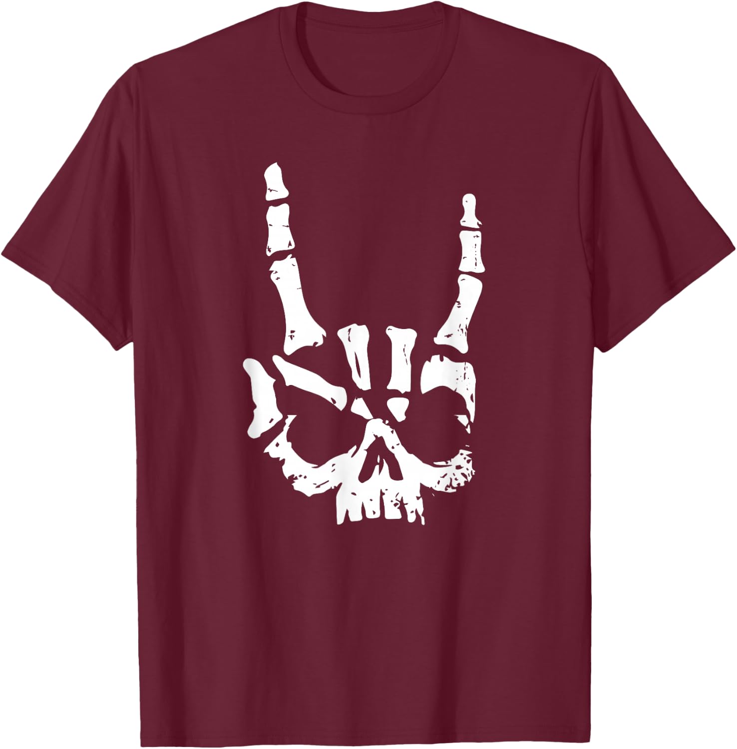 Heavy Metal Rocker Punk Rock Music Hard Rock T-Shirt - T-Shirt | Maroon