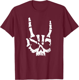 Heavy Metal Rocker Punk Rock Music Hard Rock T-Shirt - T-Shirt | Maroon