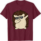 Dabbing Hedgehog Love Hedgehogs T-Shirt - T-Shirt | Maroon