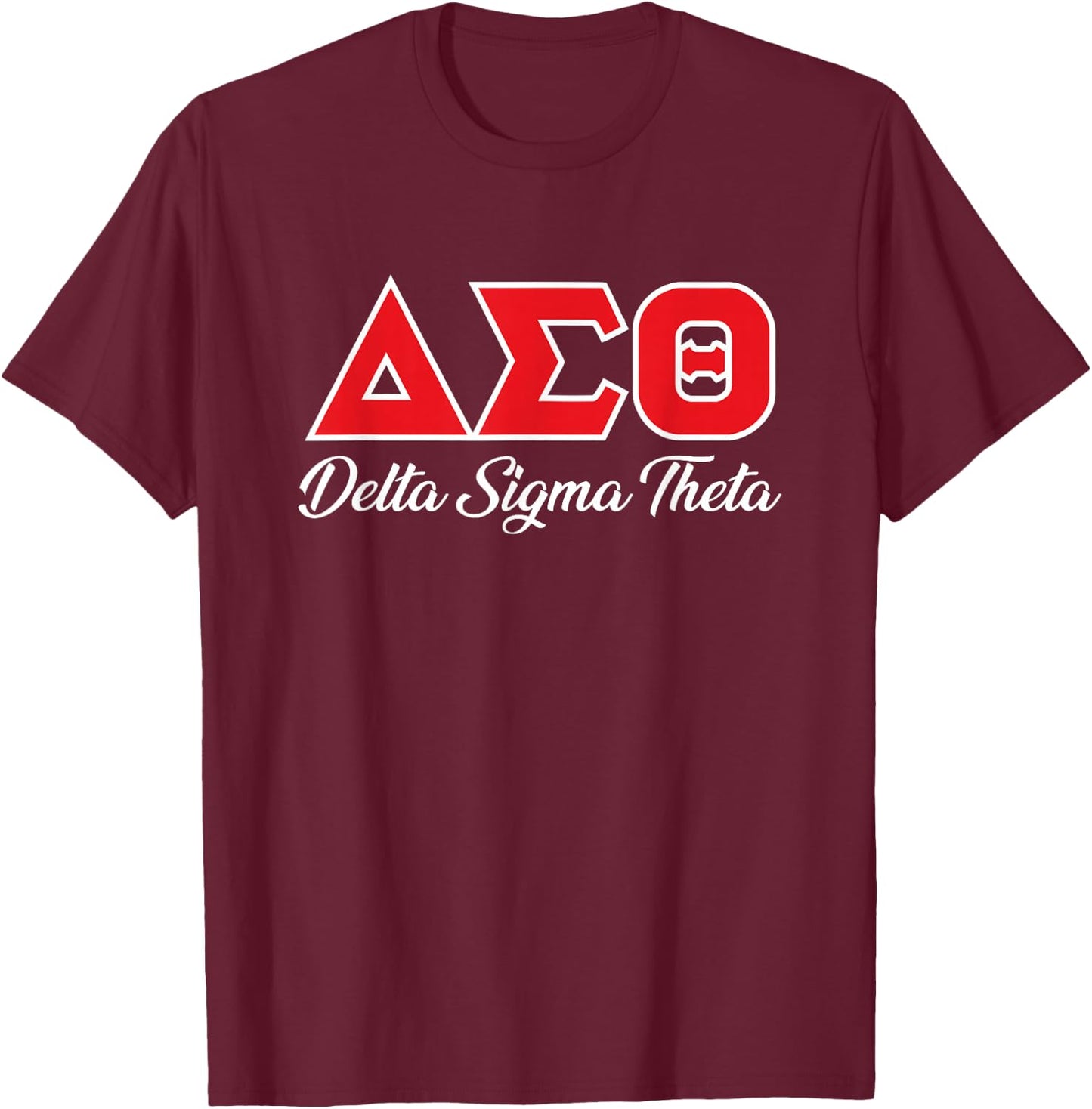 AMAZIGREEK Delta Sigma Theta Sorority Paraphernalia, Delta 1913 HBCU Adult , Black, Small T-Shirt - T-Shirt | Maroon