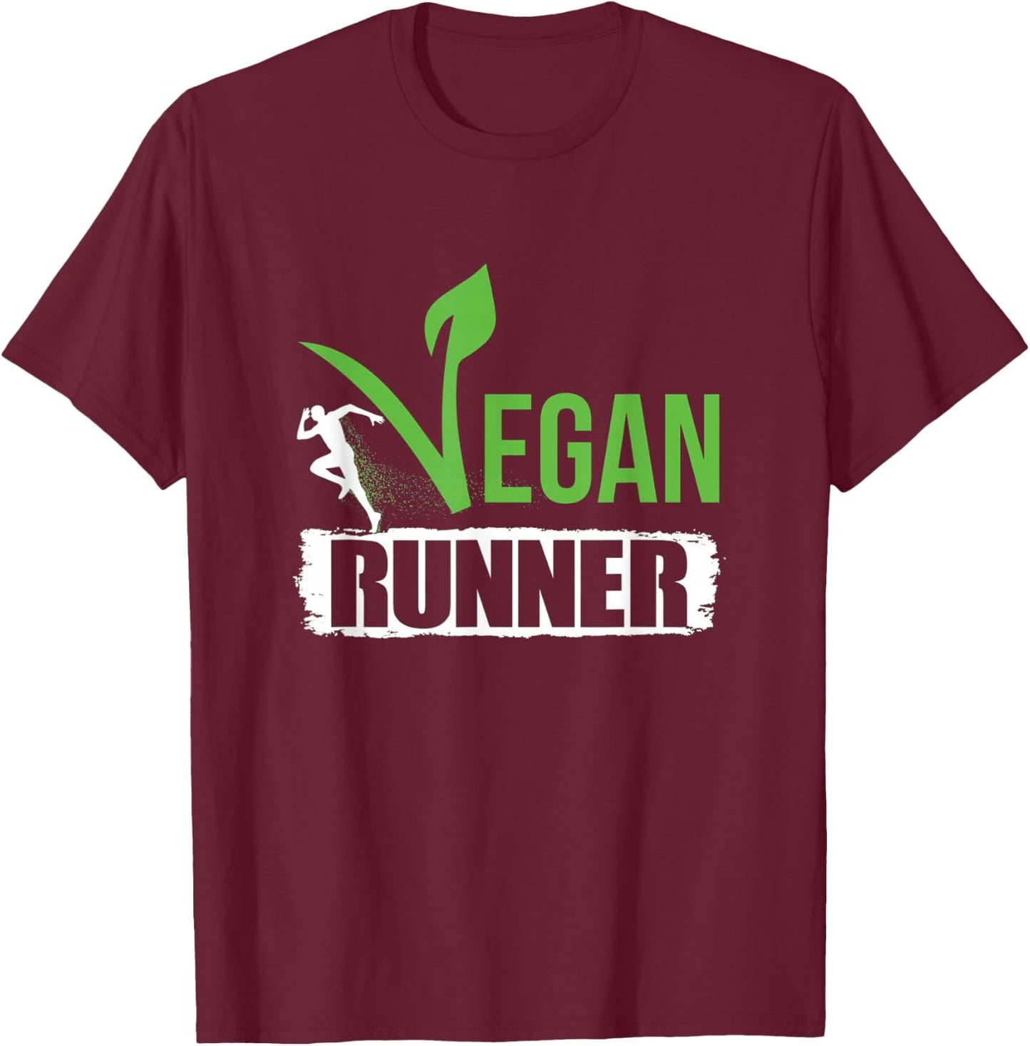 Vegan Runner T-Shirt - T-Shirt | Maroon