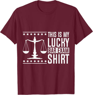 This Is My Lucky Bar Exam T-Shirt - T-Shirt | Maroon