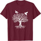 Yggdrasil Tree of life tree of life ravens vikings T-Shirt - T-Shirt | Maroon