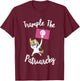Feminist Unicorn Trample The Patriarchy Activist Flag Resist T-Shirt - T-Shirt | Maroon