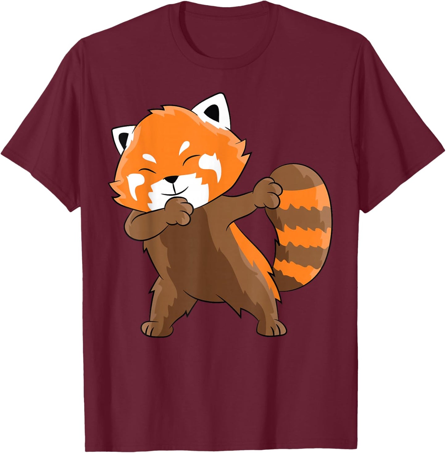 Dabbing Red Panda Dabbender Red Panda T-Shirt - T-Shirt | Maroon