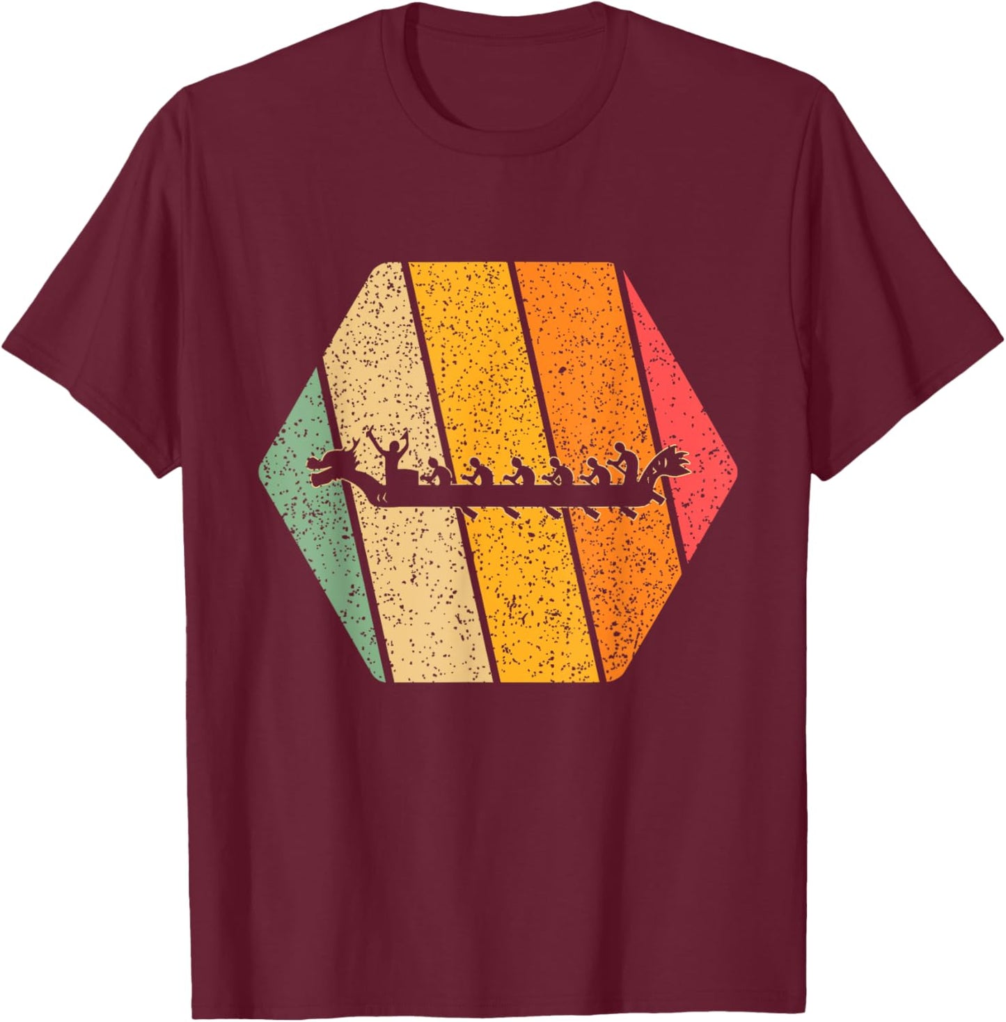 Paddle Dragon Boat T-Shirt - T-Shirt | Maroon