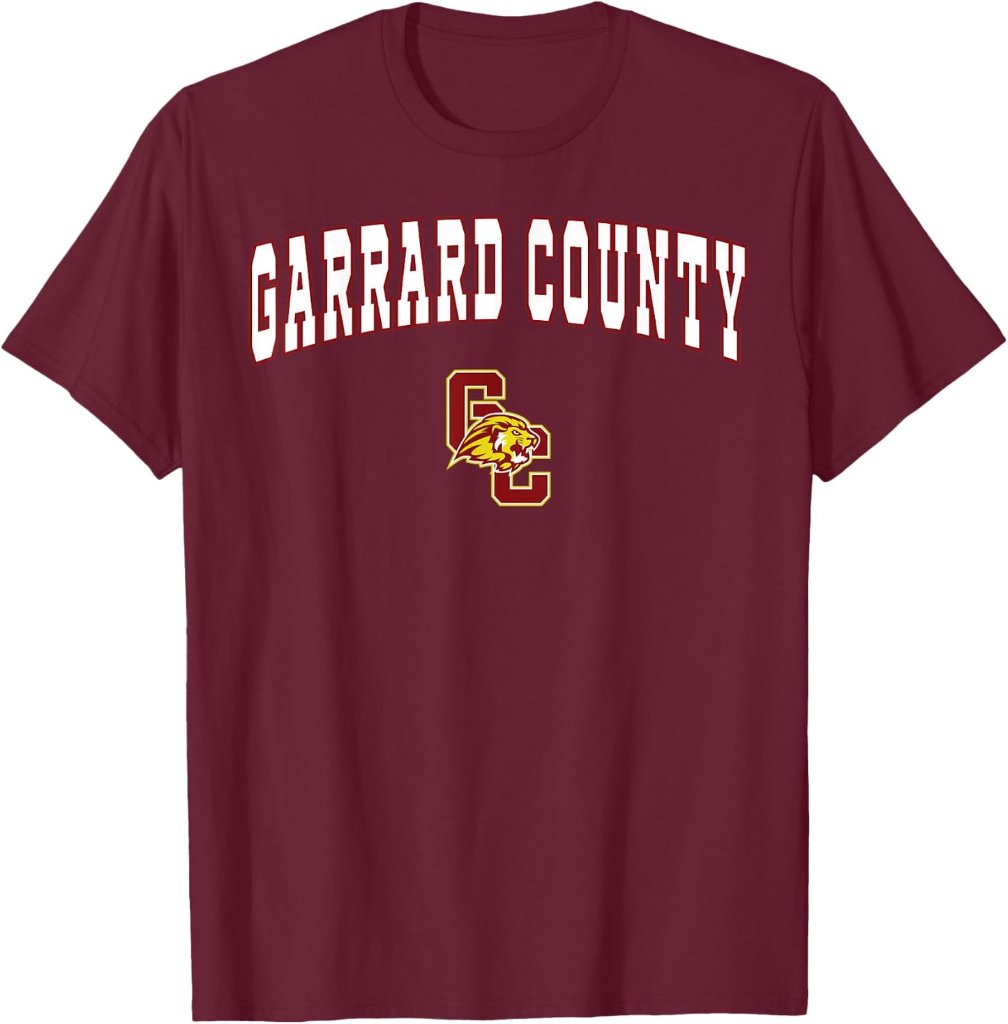 Garrard County High School Golden Lions T-Shirt - T-Shirt | Maroon