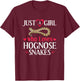 Hognose Snake Western Care Cage T-Shirt - T-Shirt | Maroon