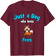 Fox Shirt for Boys | Children's Fox T-Shirt - T-Shirt | Maroon