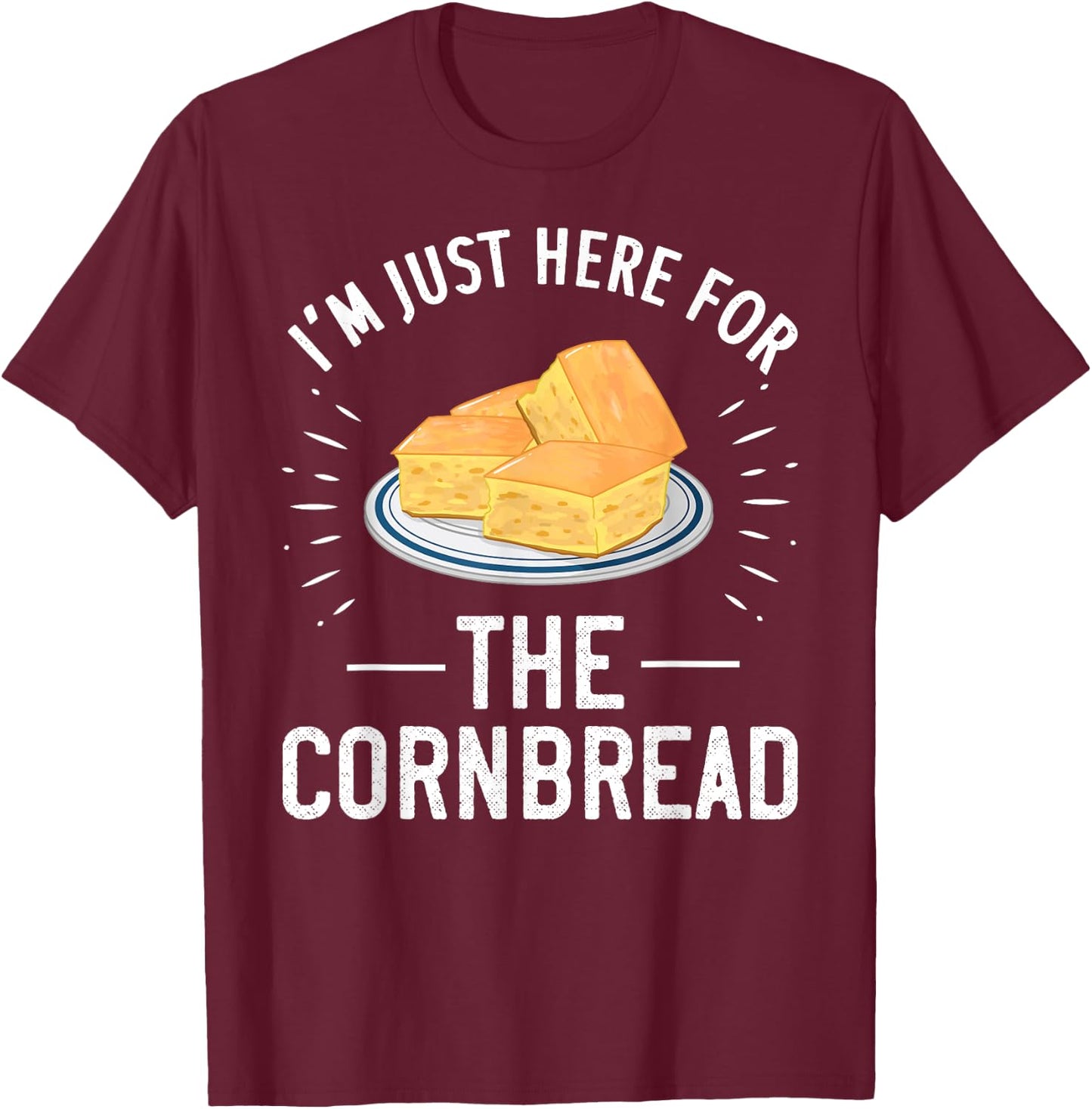 Cornbread Gift Funny Gluten Free T-Shirt - T-Shirt | Maroon