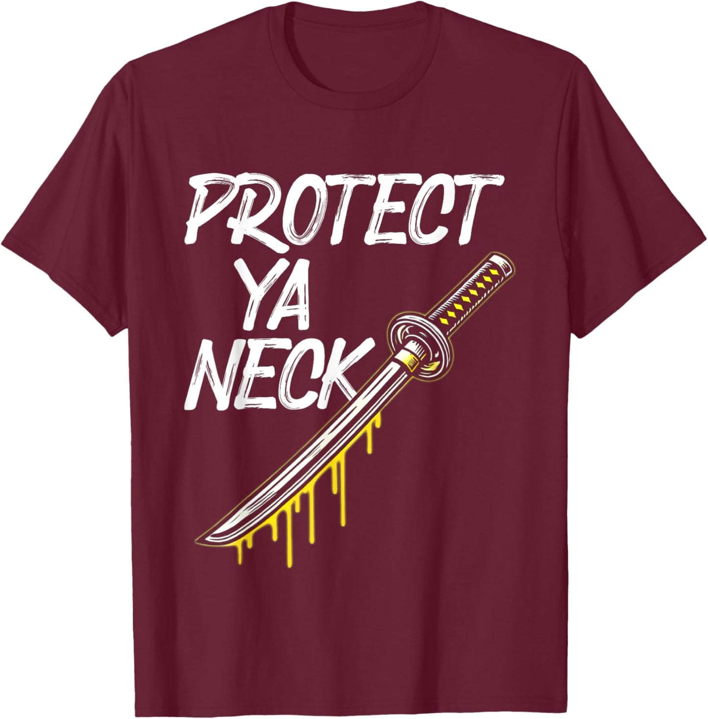 Protect Ya Neck Hip Hop 90s Vintage T-Shirt - T-Shirt | Maroon