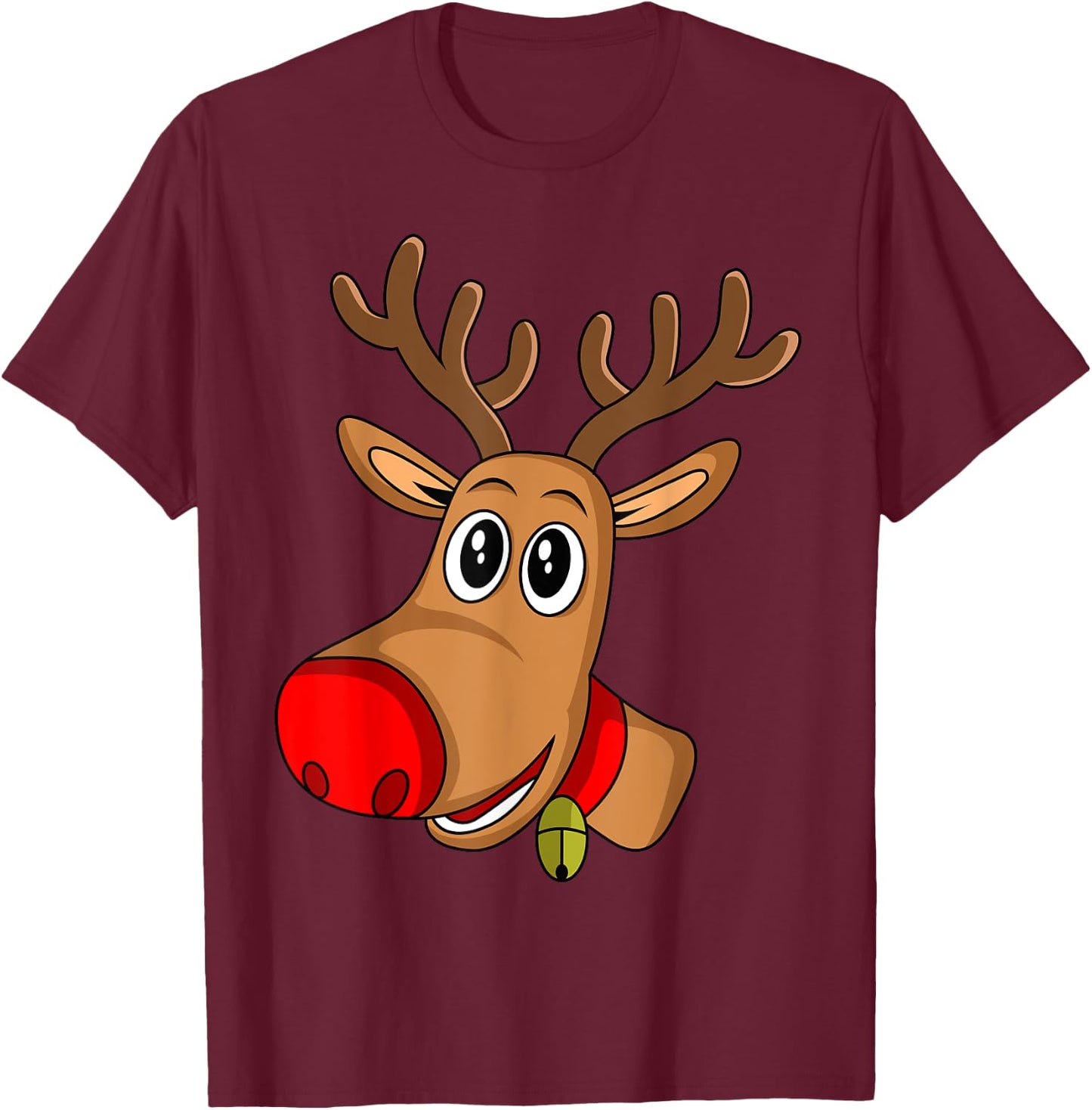 RUDOLPH Red Nose Reindeer | Donner Blitzen T-Shirt - T-Shirt | Maroon