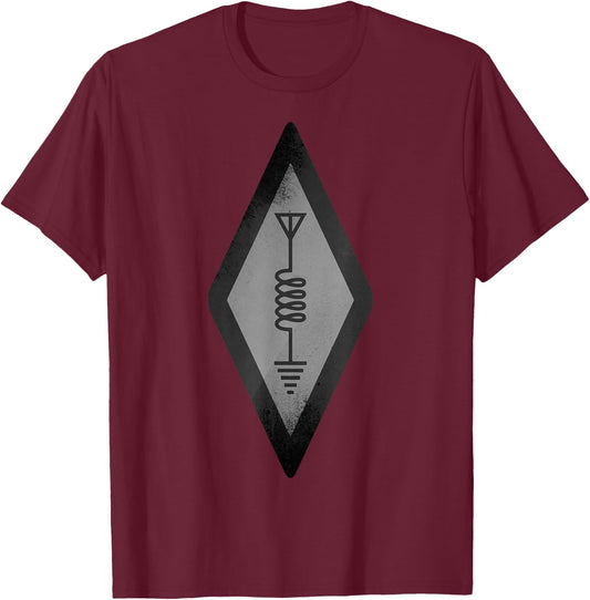 HAM International Amateur Radio Symbol | Cute Operator Gift T-Shirt - T-Shirt | Maroon