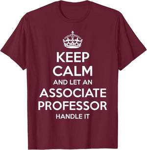 ASSOCIATE PROFESSOR Gift Funny Job Title Profession Birthday T-Shirt - T-Shirt | Maroon