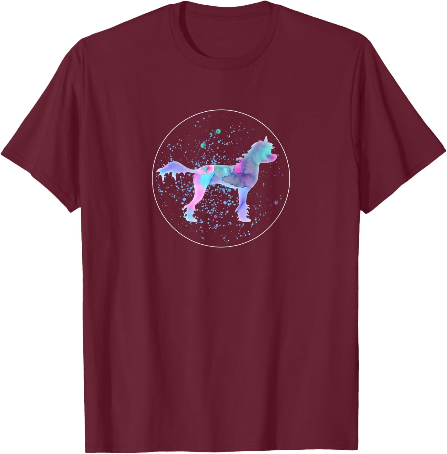 Chinese Crested T-Shirt - T-Shirt | Maroon