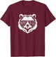 Mama Bear Bear Face with Sunglasses T-Shirt - T-Shirt | Maroon