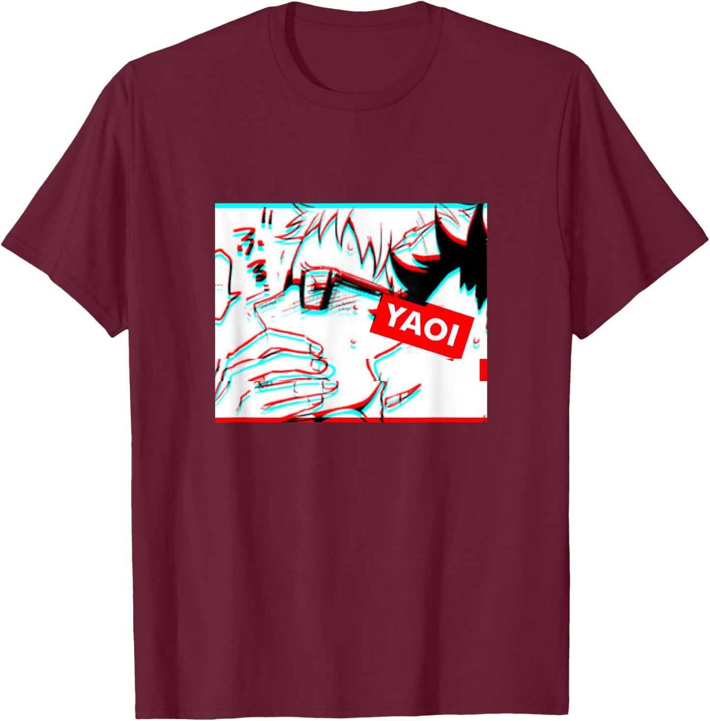 A Secret Lick Yaoi Fugoshi Fan BL Kink T-Shirt - T-Shirt | Maroon
