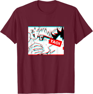 A Secret Lick Yaoi Fugoshi Fan BL Kink T-Shirt - T-Shirt | Maroon