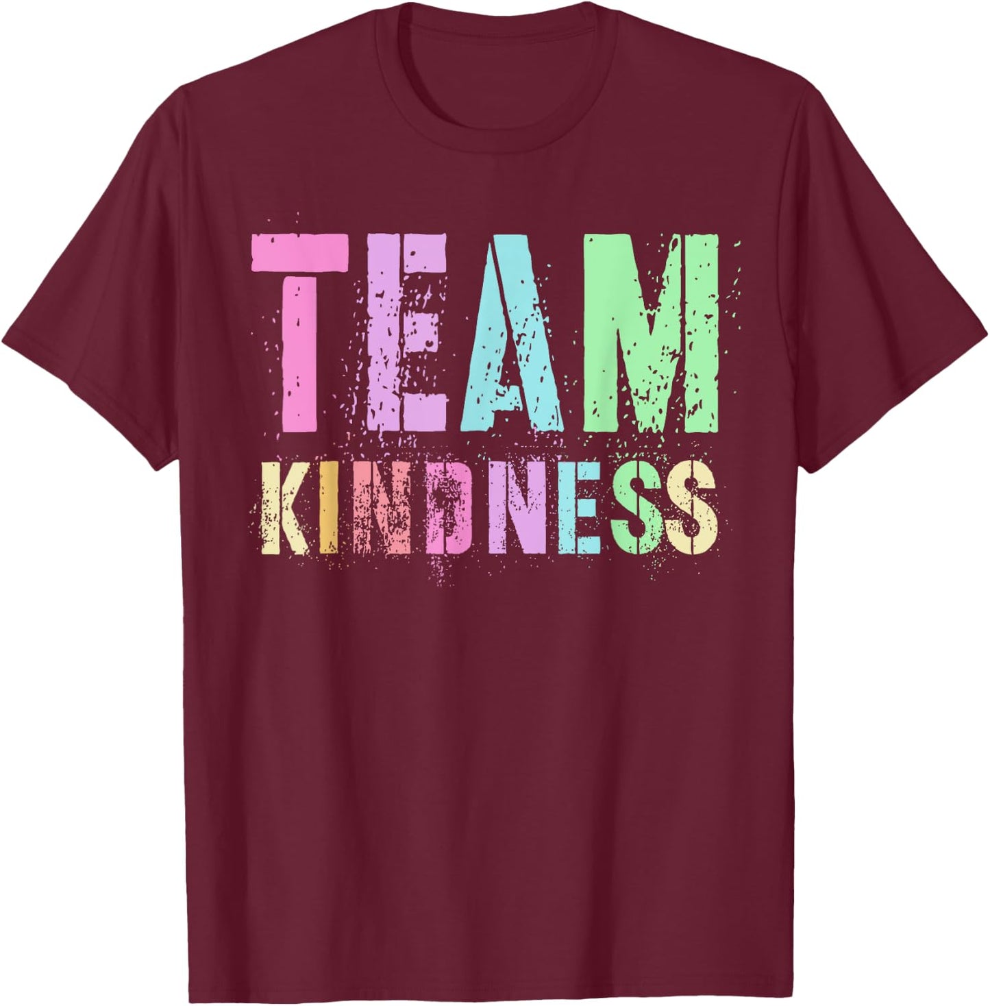Vintage TEAM KINDNESS Teacher Buddy Unity Day SPED Be Kind Women Kids T-Shirt - T-Shirt | Maroon