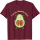 Twin Mamacado Cute Avocado Mama Fruit Pregnancy Pregnant Mom T-Shirt - T-Shirt | Maroon