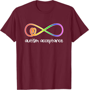 Wear Red Instead Autism-Acceptance In April T-Shirt - T-Shirt | Maroon