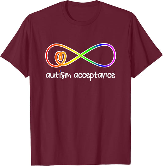 Wear Red Instead Autism-Acceptance In April T-Shirt - T-Shirt | Maroon