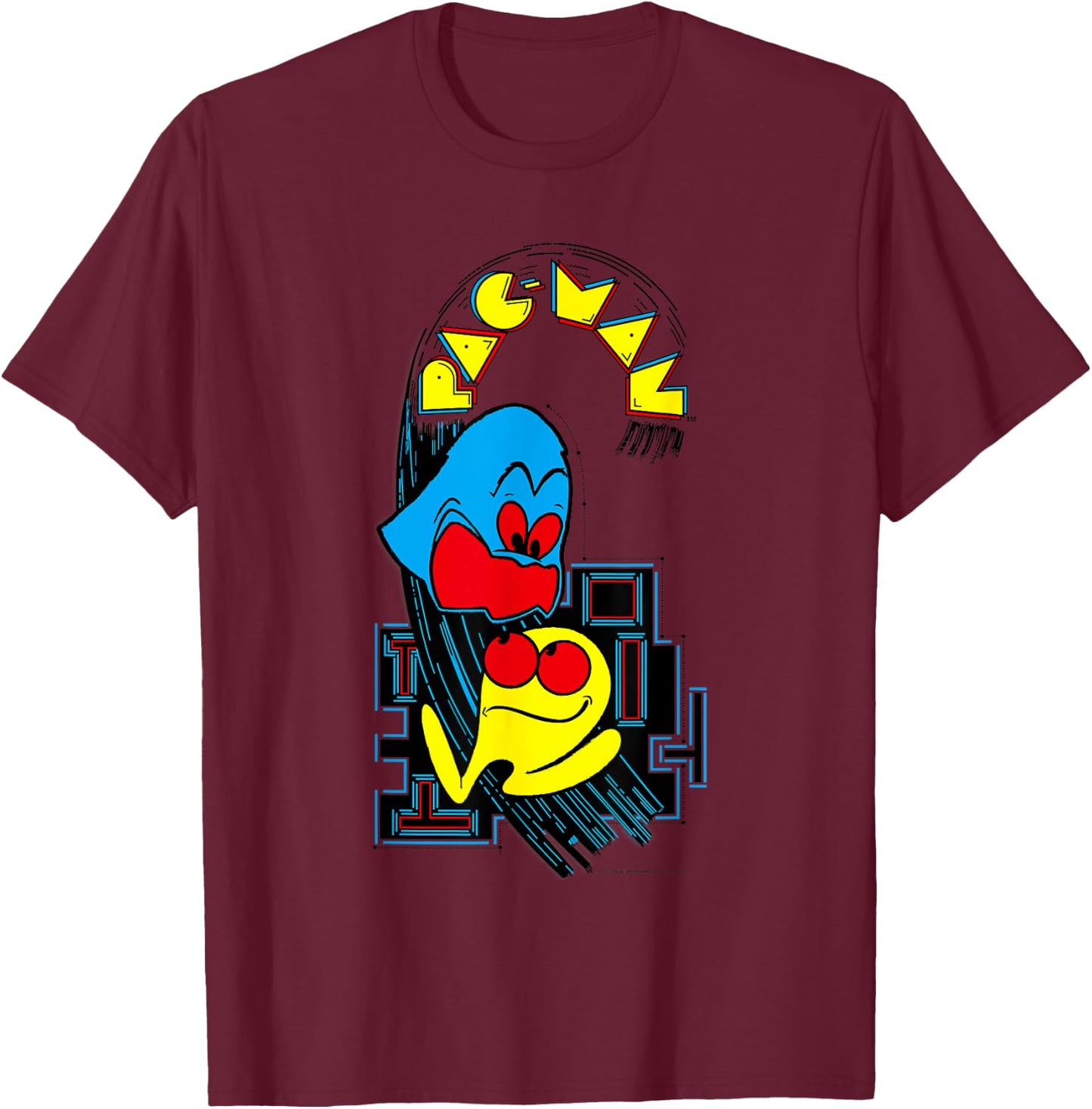 Pac-man T-Shirt - T-Shirt | Maroon