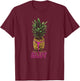 Vintage Tropical Pineapple Slut T-Shirt - T-Shirt | Maroon