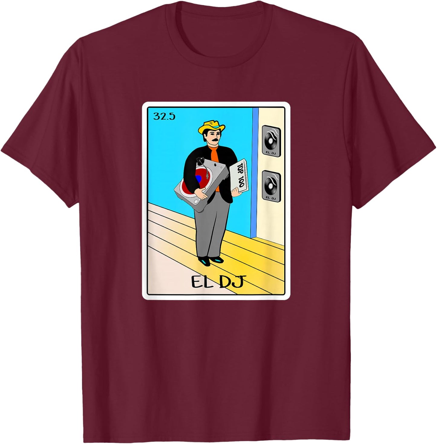 El DJ T-Shirt - T-Shirt | Maroon